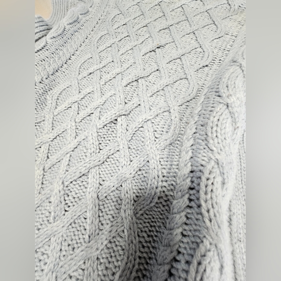 NWOT RW&CO Superbe haut sans manche en tricot épais bleu clair - Picture 6 of 8